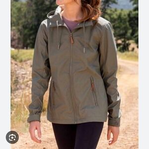 Women's Hooded Lightweight Jacket - Olive